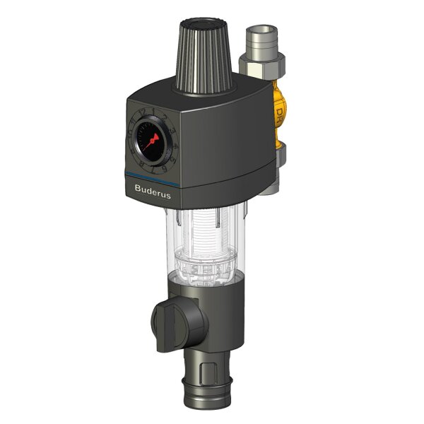 Buderus Logafix Filterkombination Rückspülfeinfilter + Druckminderer + Anschlusstück