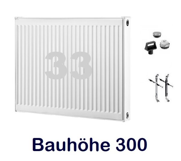 Buderus C-Profil Kompaktheizkörper Typ 33 Bauhöhe 300 mm