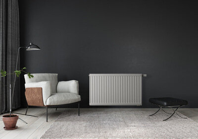 Buderus VC-Profil.2 10/300/400, R, + Ventilheizkörper RECHTS Logatrend Flachheizkörper, 338-1,Stopfen