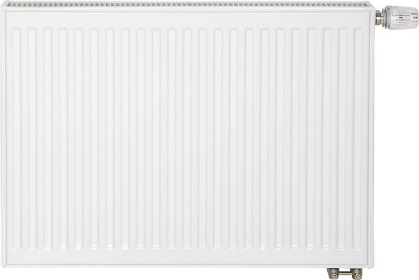 Profilheizkörper PLATTELLA V6 L Standardanschluss 6-fach, Typ 11/900/700, Farbe weiß RAL 9016