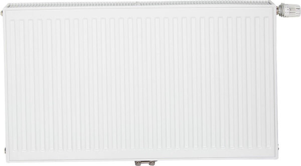 Profilheizkörper PLATTELLA V6 C Mittelanschluss 6-Fach, Typ 33/600/2000, Farbe weiß RAL 9016