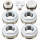 Heizkörper Reduzierstopfen Set 1"x1/2" inkl. Entlüfter und Zubehör