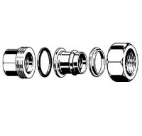 Viega Isolierverschraubung SANPRESS aus Rotguss 2267...